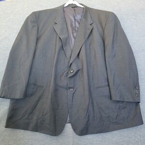 Botany 500 Men's Gray Wool Sport Coat Blazer Size 58R Two Button